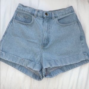 American Apparel High Waisted Shorts